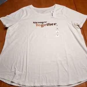 Sonoma Graphic Tee White STRONGER TOGETHER 1X ❤️